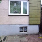 Graffitientfernung gestrichene Wand