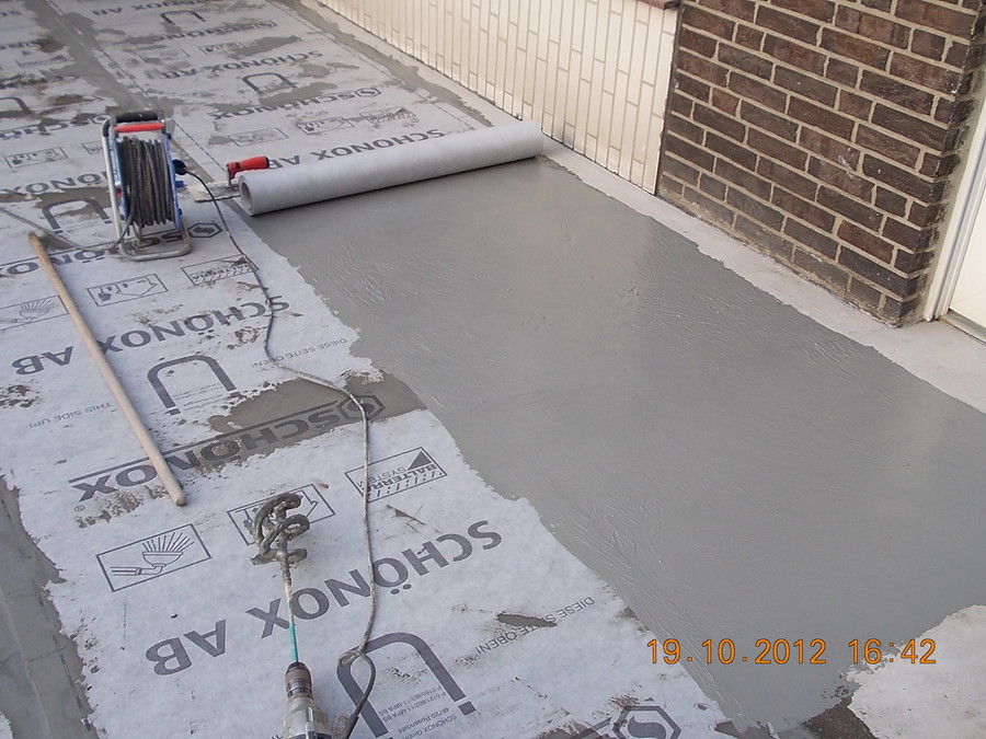 Terrasse mit Steinteppich