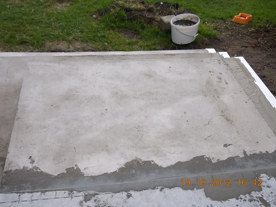 Terrasse mit Steinteppich