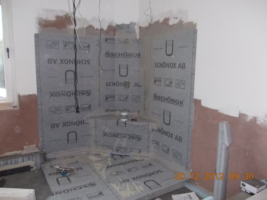 vor der Nassraumverlegung